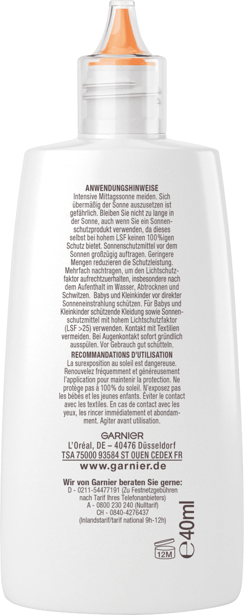 Sonnenfluid Gesicht super UV mit Hyaluronsäure, LSF 50+, 40 ml