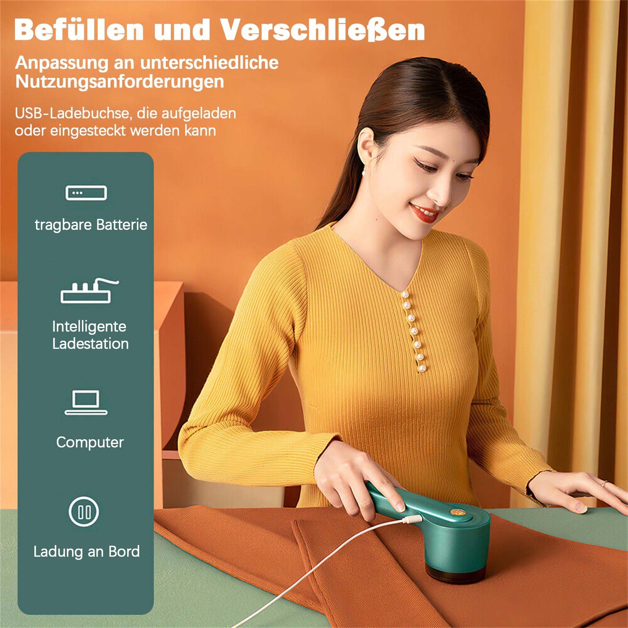 flowgoer Fusselrasierer 2-in-1 UBS Wiederaufladbarer tragbarer Haarballentrimmer