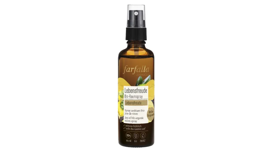 Farfalla Lebensfreude Bergamotte Lebensfreude Bio-Raumspray 75 ml