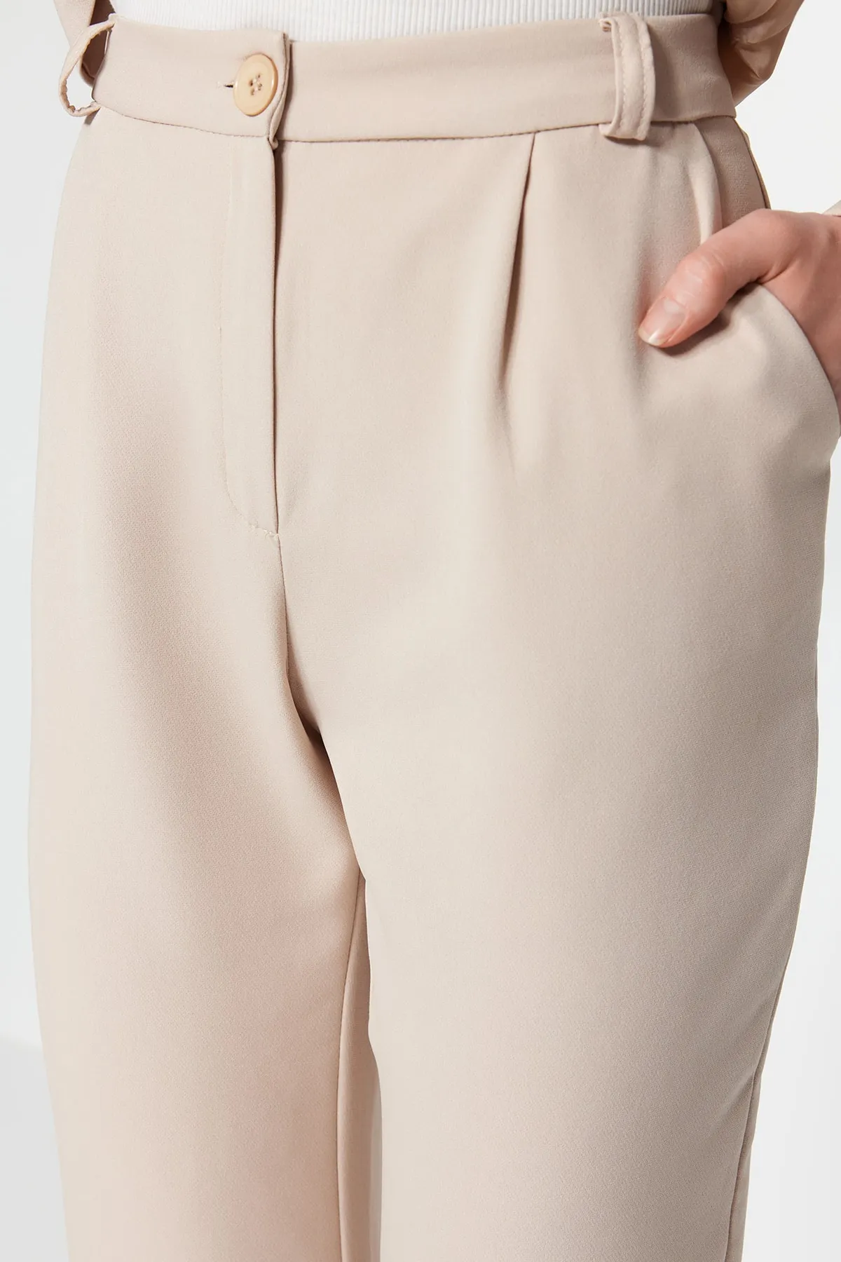 Trendyol Modest  Zweiteiler - Ecru - Slim Fit