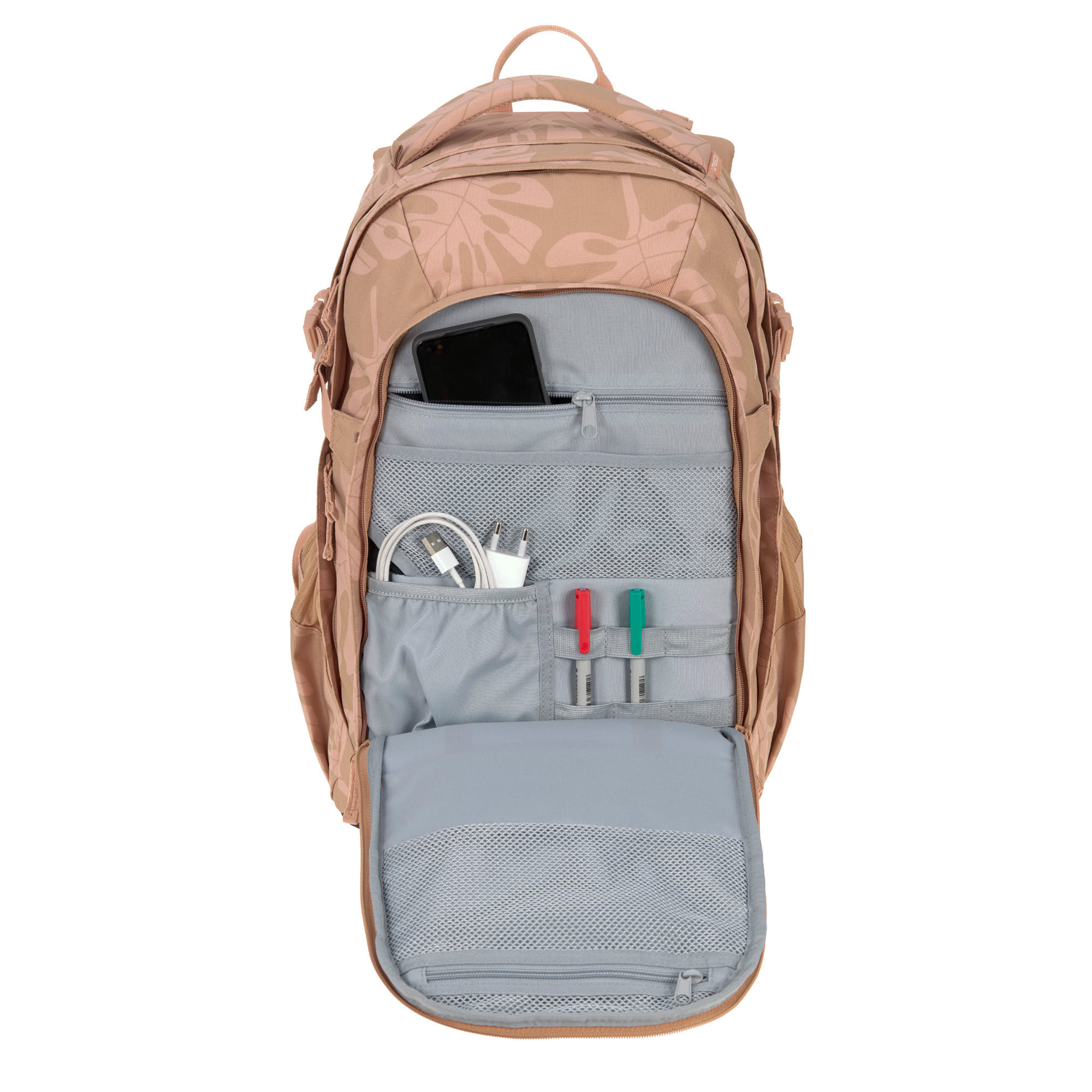 Schulrucksack - BOLD Origin Leaves, Karamell
