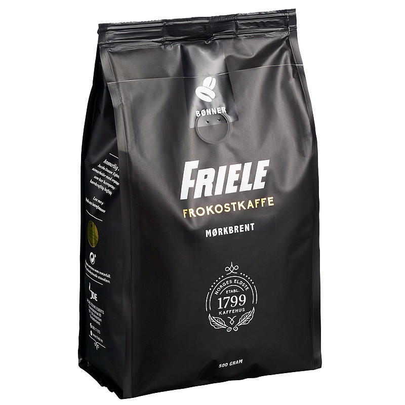 Friele Hele bønner Friele 500 g, frokostkaffe mørkbrent