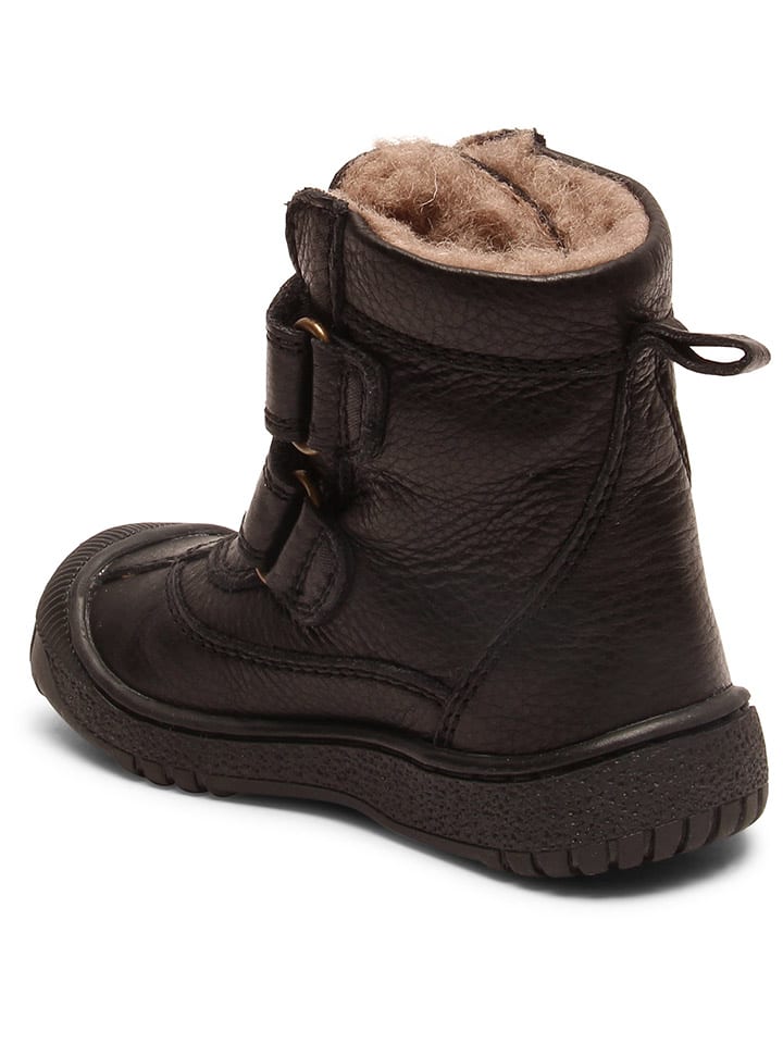 bisgaard Leder-Winterboots in Schwarz günstig kaufen
