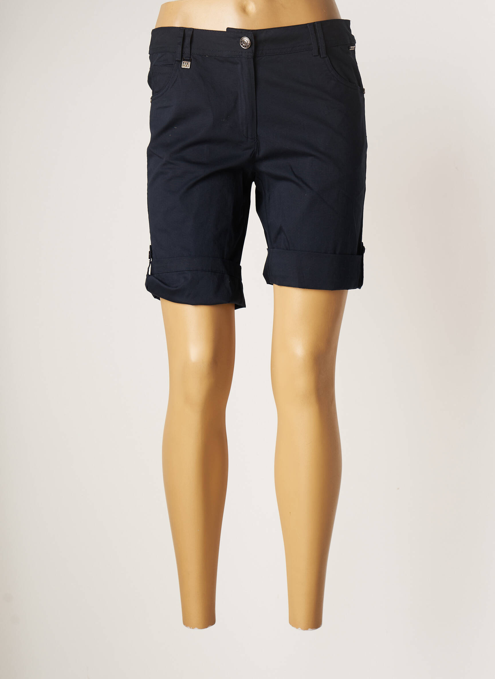 Agathe   Louise Bermudas Femme couleur bleu