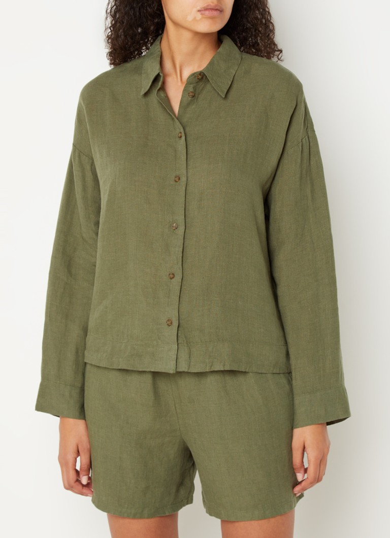 Blusa in lino Selected Femme Linnie