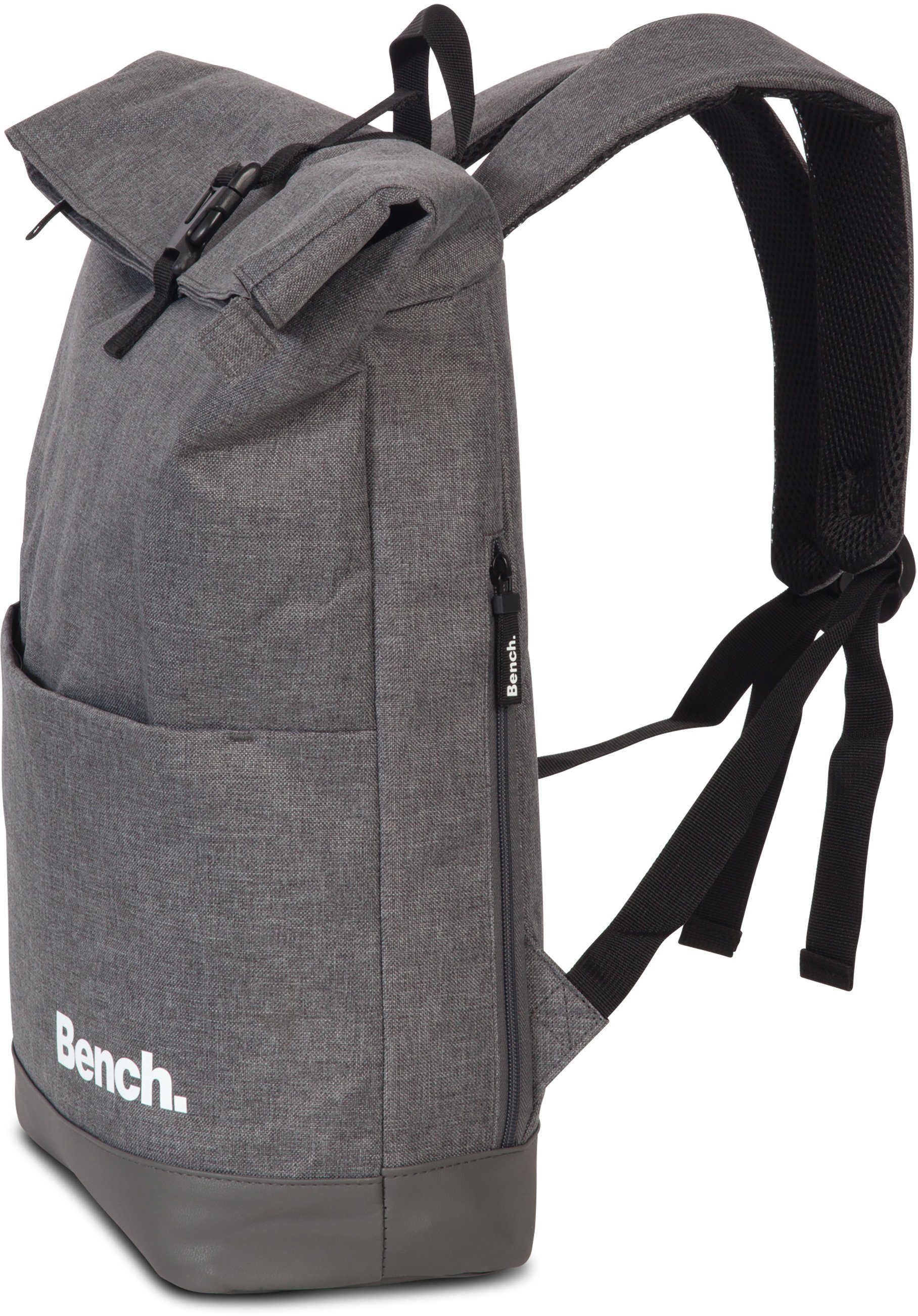 Bench. Laptoprucksack Roll-Top, dunkelgrau