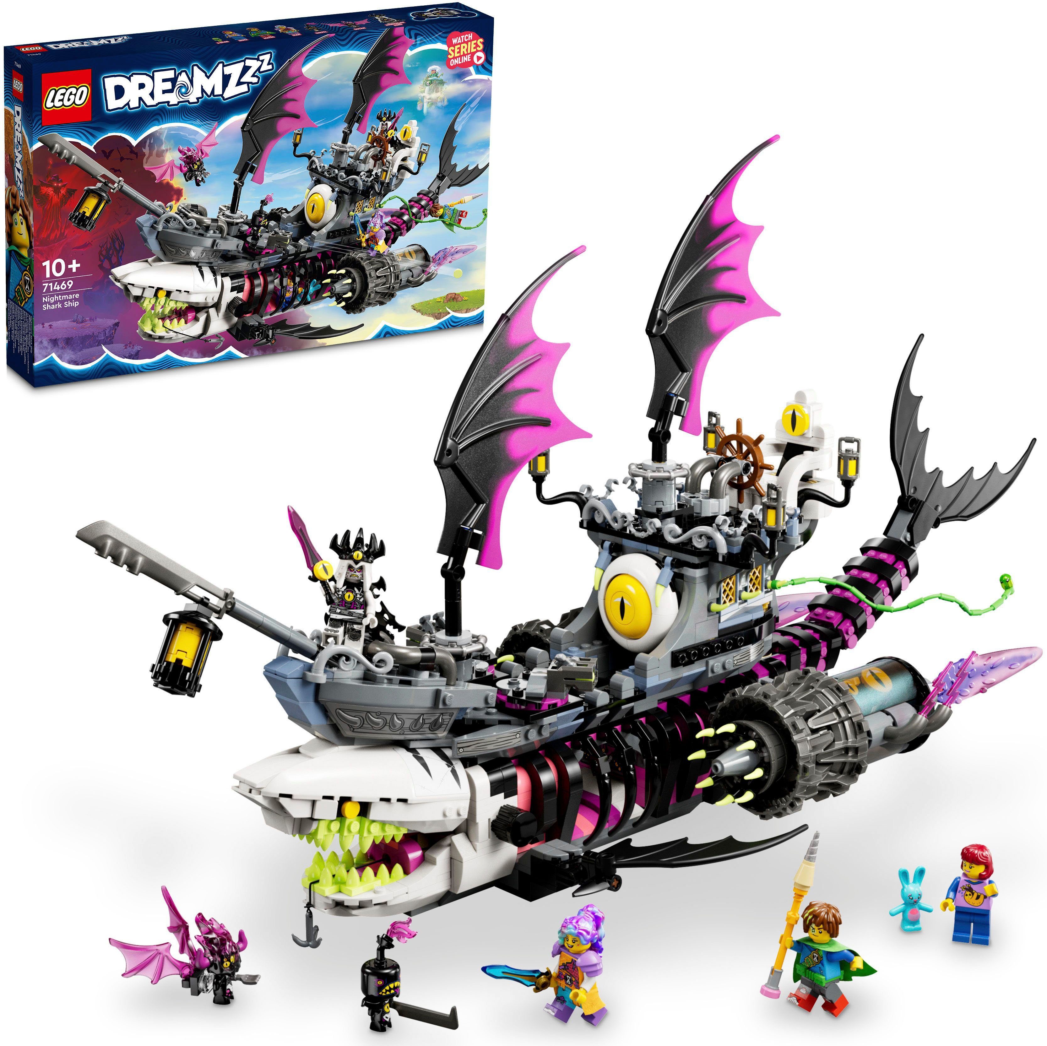 LEGO® Konstruktionsspielsteine Albtraum-Haischiff (71469), LEGO® DREAMZzz™, (1389 St), Made in Europe