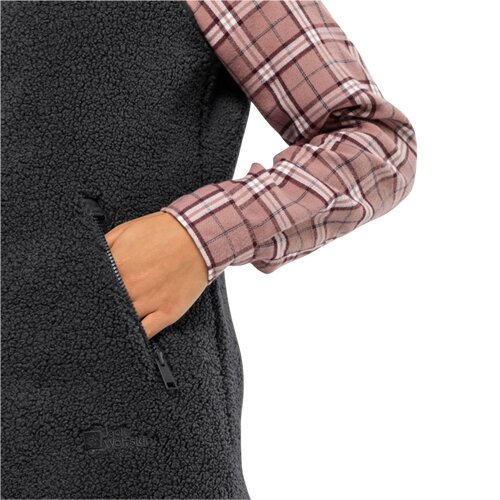 DAMEN WESTE HIGH CURL LONG VEST W