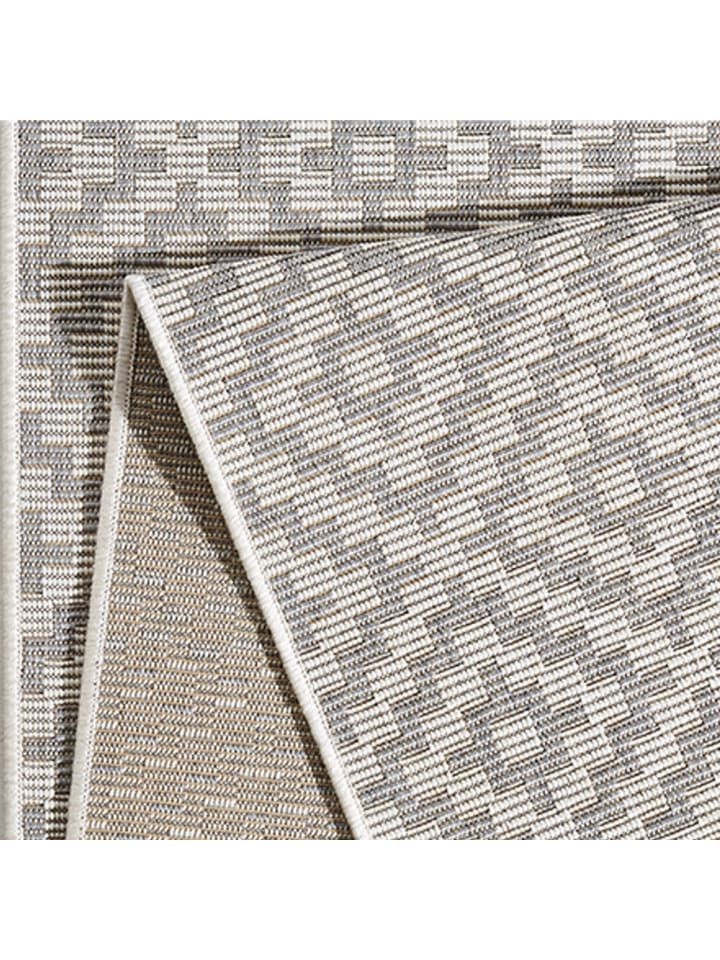 Teppich Boss In- & Outdoorteppich Raute Grau Creme günstig kaufen 160x230cm