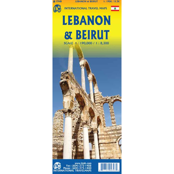 ITM Map Lebanon - Beirut 1:190 000 - Karte