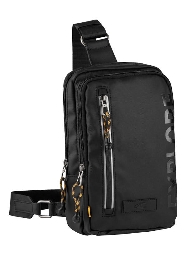 camel active, Rucksack, Nylon wasserabweisend, schwarz