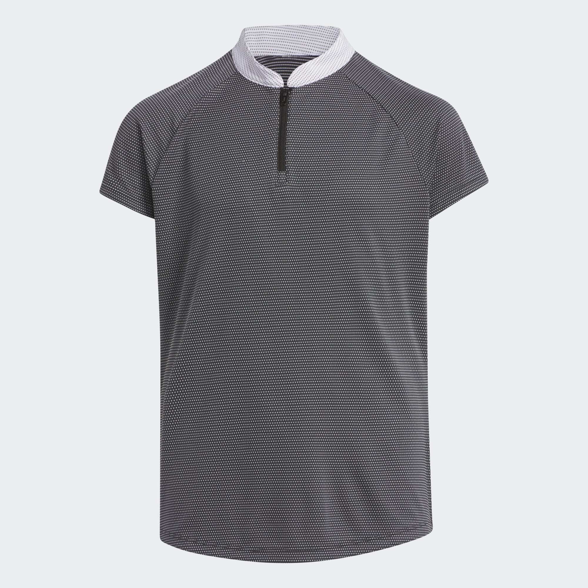 adidas Performance Funktionsshirt MICRO DOT ZIP KIDS POLOSHIRT