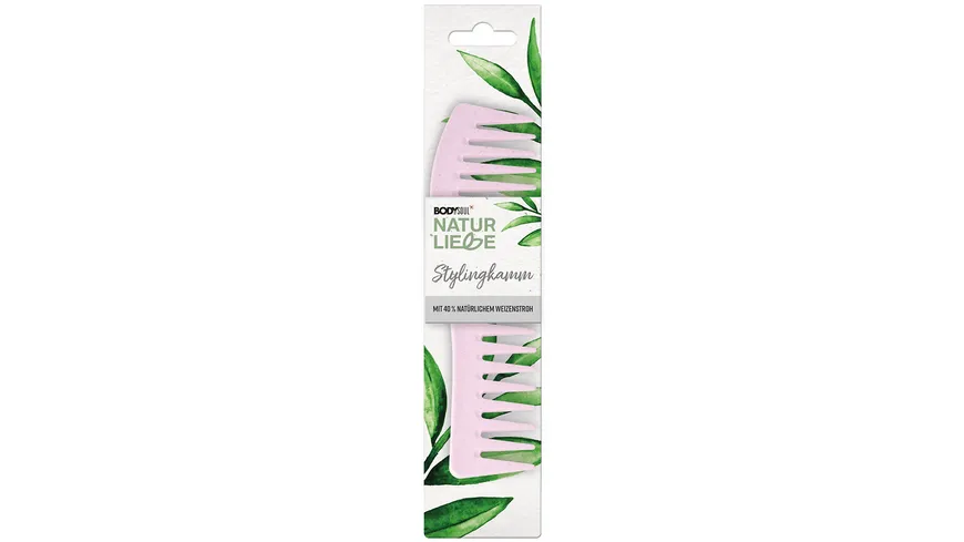 BODY&SOUL Stylingkamm Geschwungen Naturliebe Weizenstroh