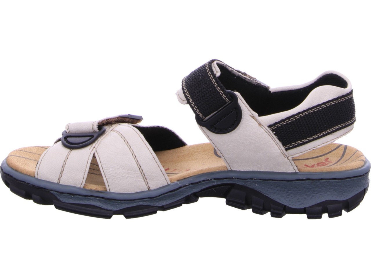 RIEKER Klassische Sandalen weiss