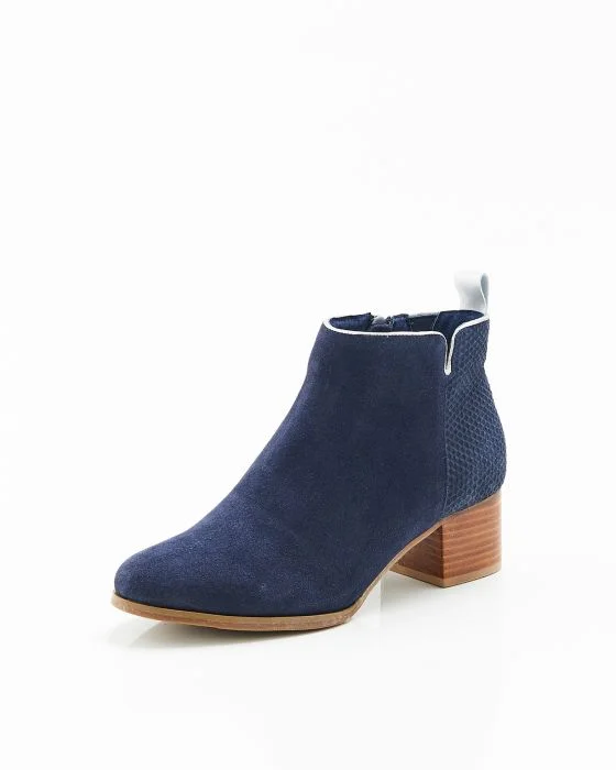 Bottines bi-matières