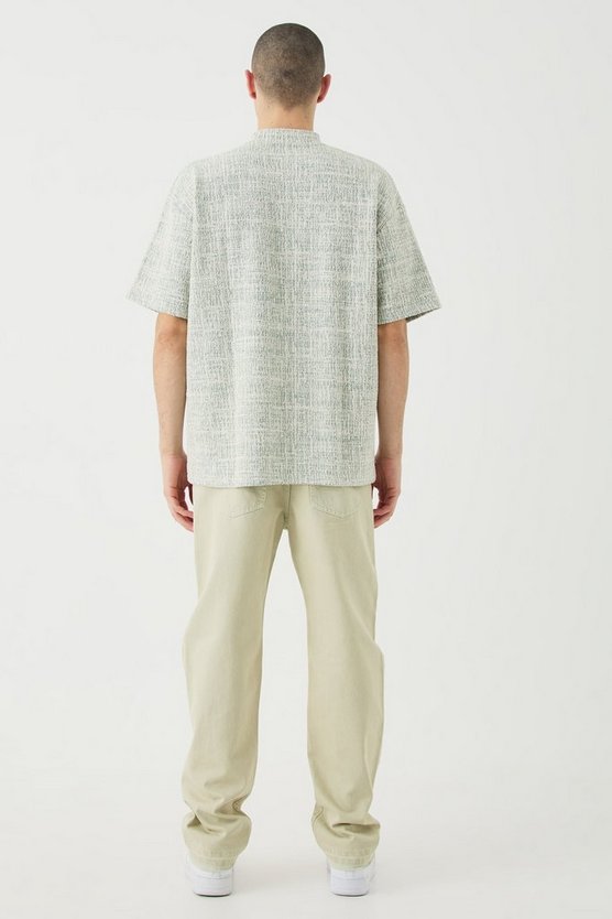 Strukturiertes Oversize T-Shirt