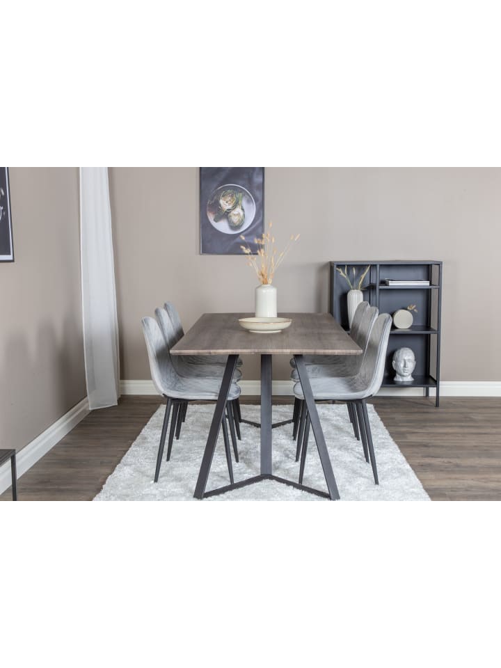 ebuy24 Essgruppe Marina 10 (7-teilig) Grau 90 x 180 cm günstig kaufen onesize