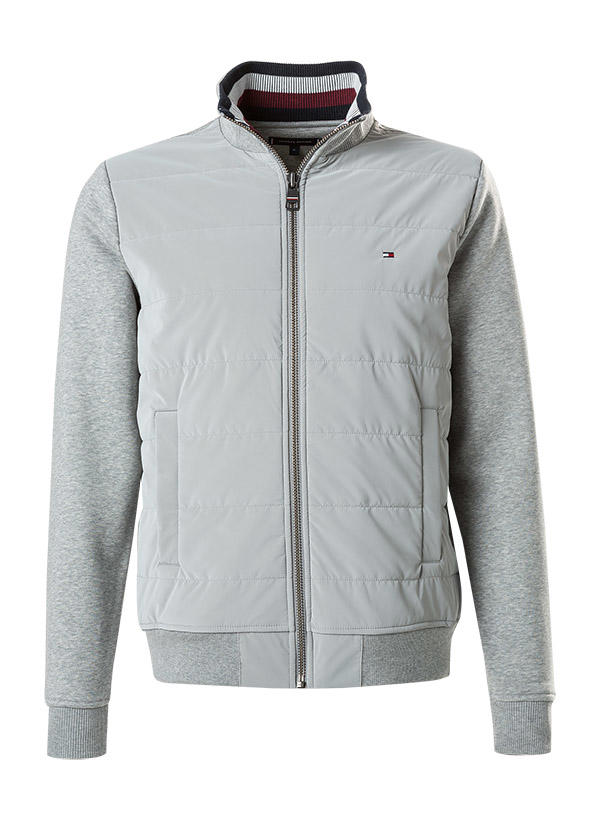 Tommy Hilfiger, Sweatjacke, Baumwolle, hellgrau meliert