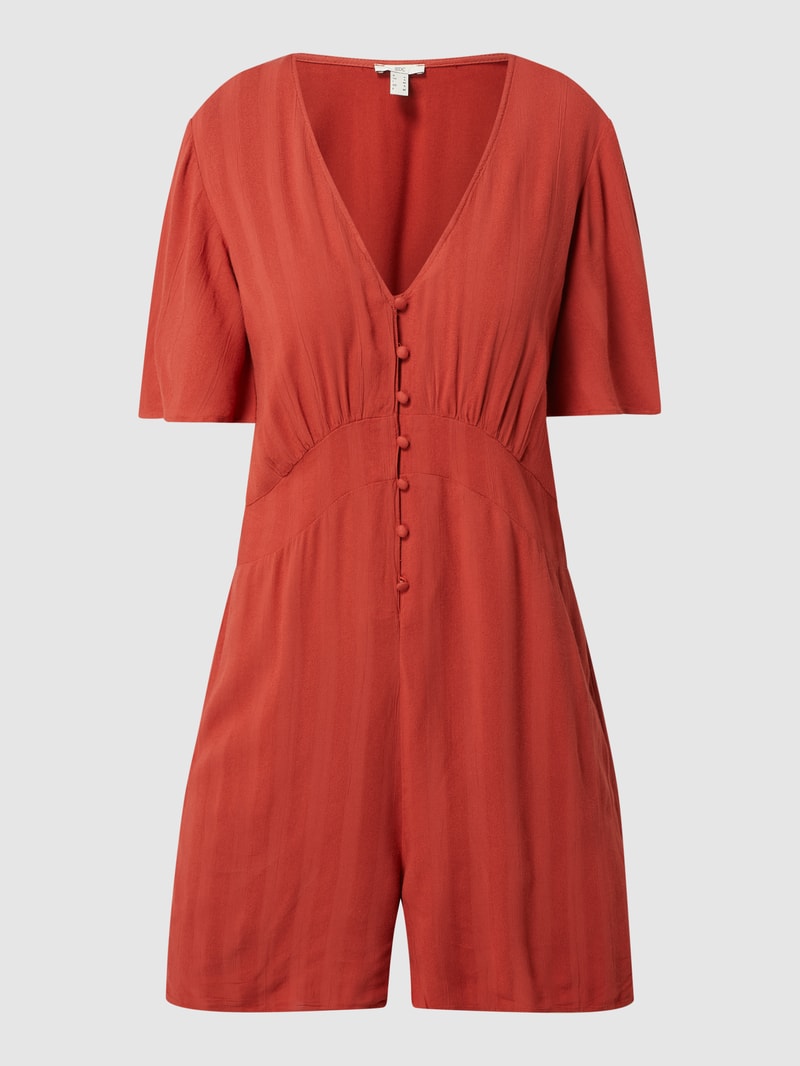 Playsuit aus Viskose in terrakotta
