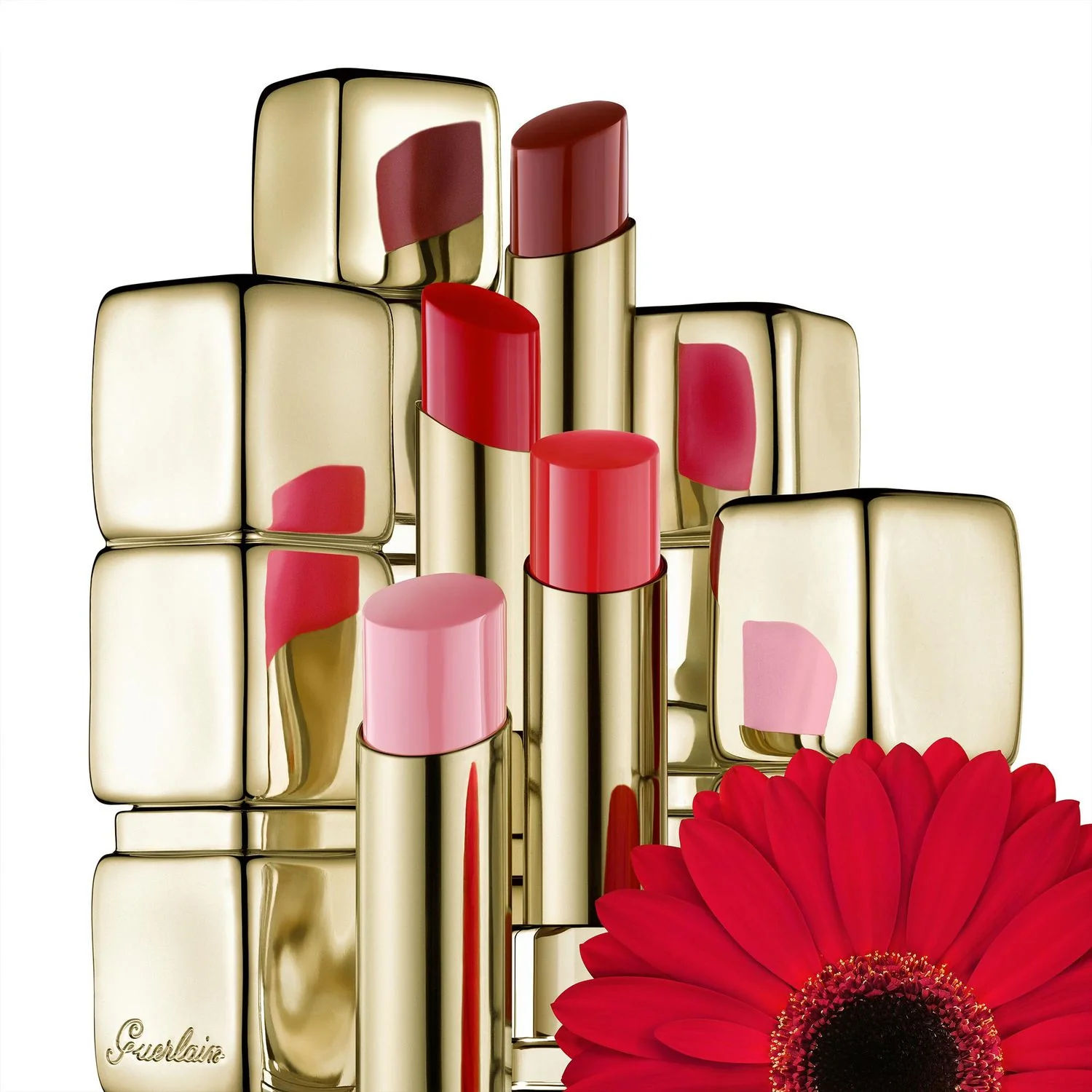 Lápiz labial KissKiss Shine Bloom - Lápiz labial brillante, Lápiz labial