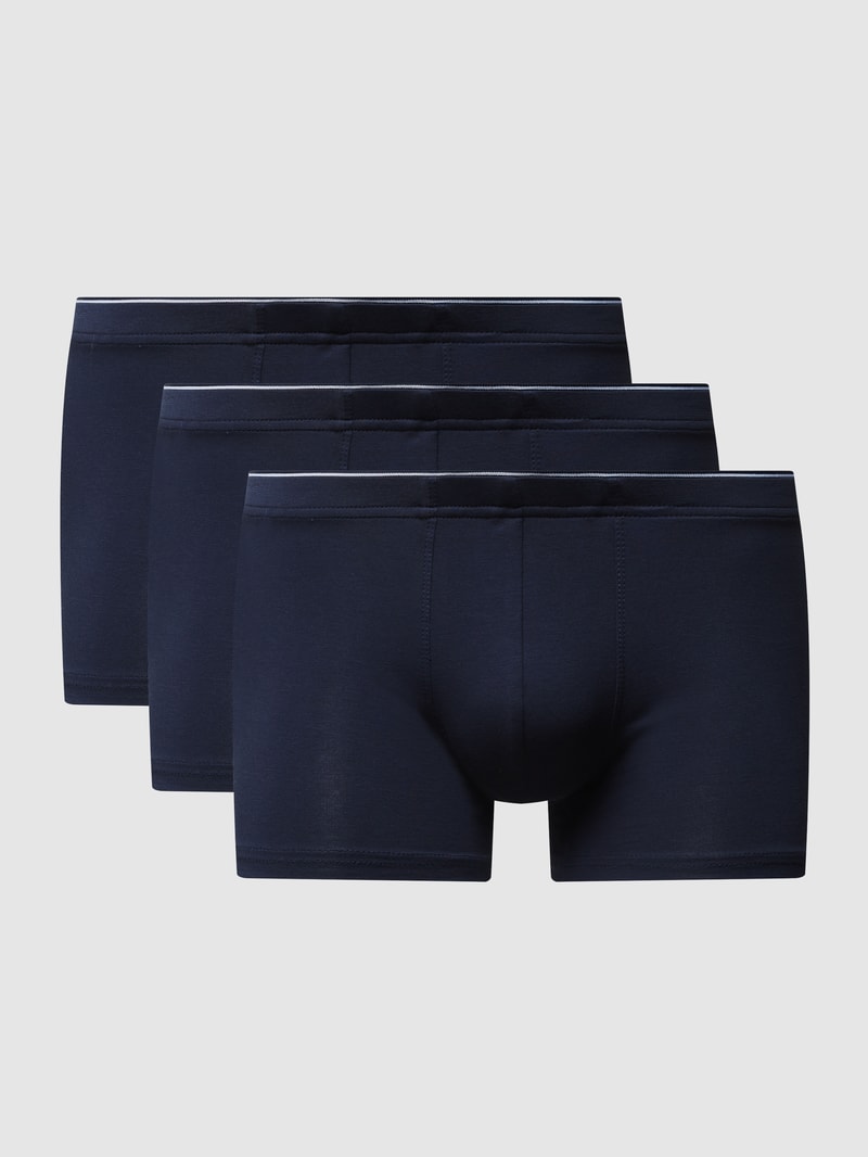 Trunks mit elastischem Bund im 3er-Pack in marineblau