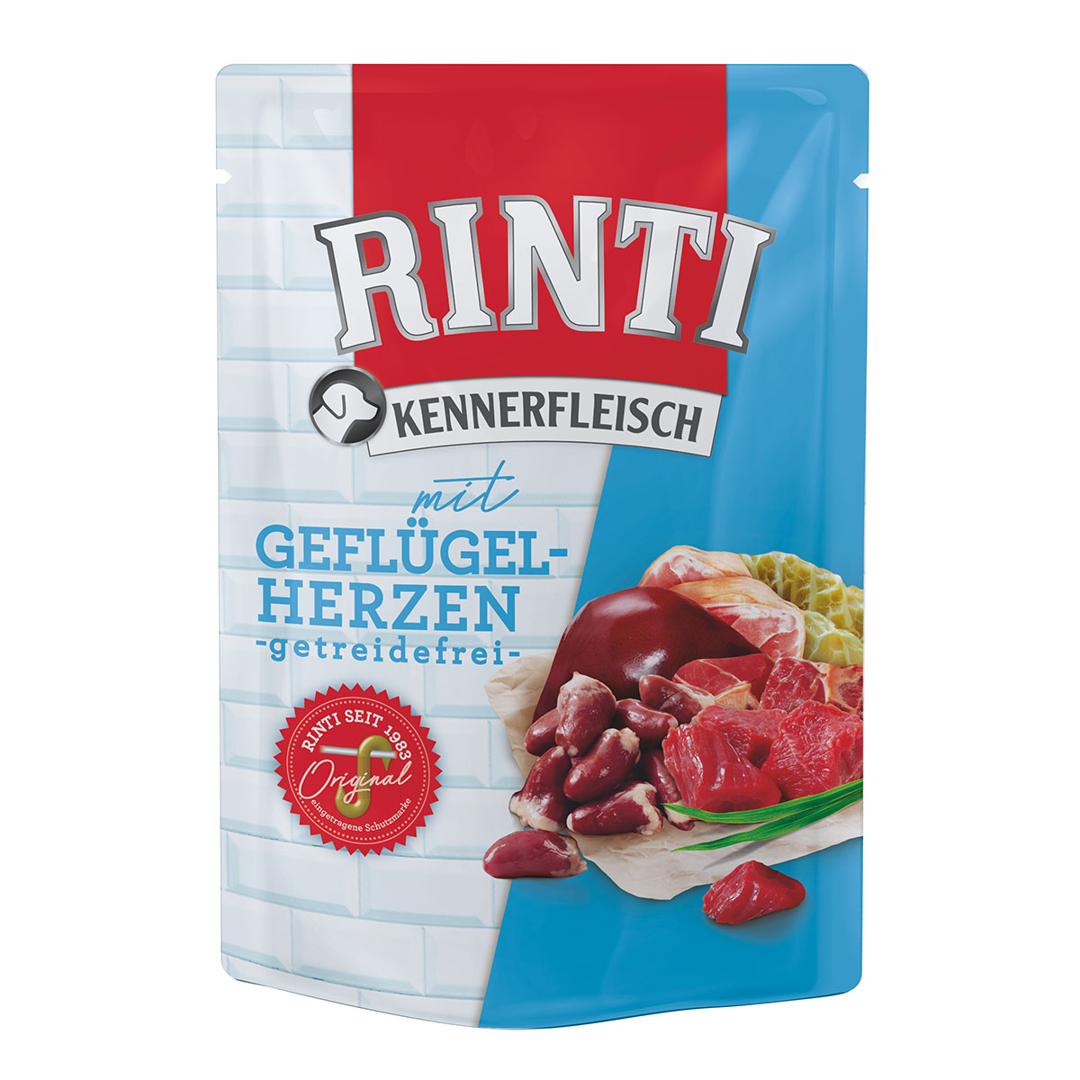 Rinti Kennerfleisch mit Geflügelherzen Pouch kaufen bei ZooRoyal