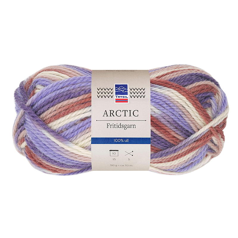 Trysil Arctic fritidsgarn lillafarget print