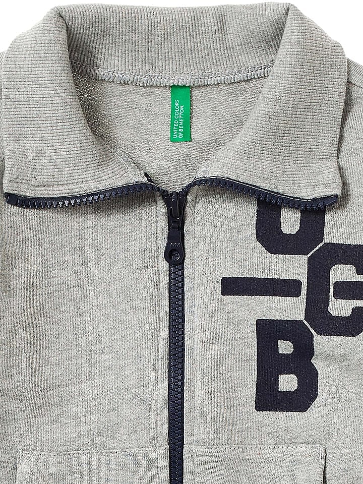 Benetton Sweatjacke in Grau günstig kaufen 128