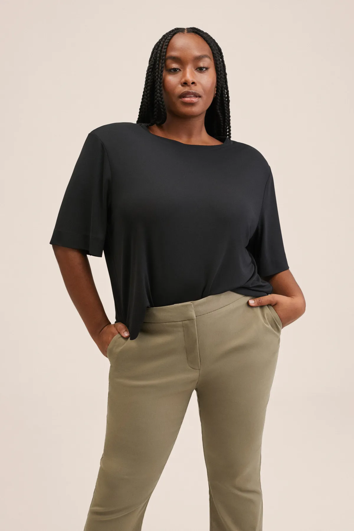 MANGO  27003267 Damen/Mädchen Khaki