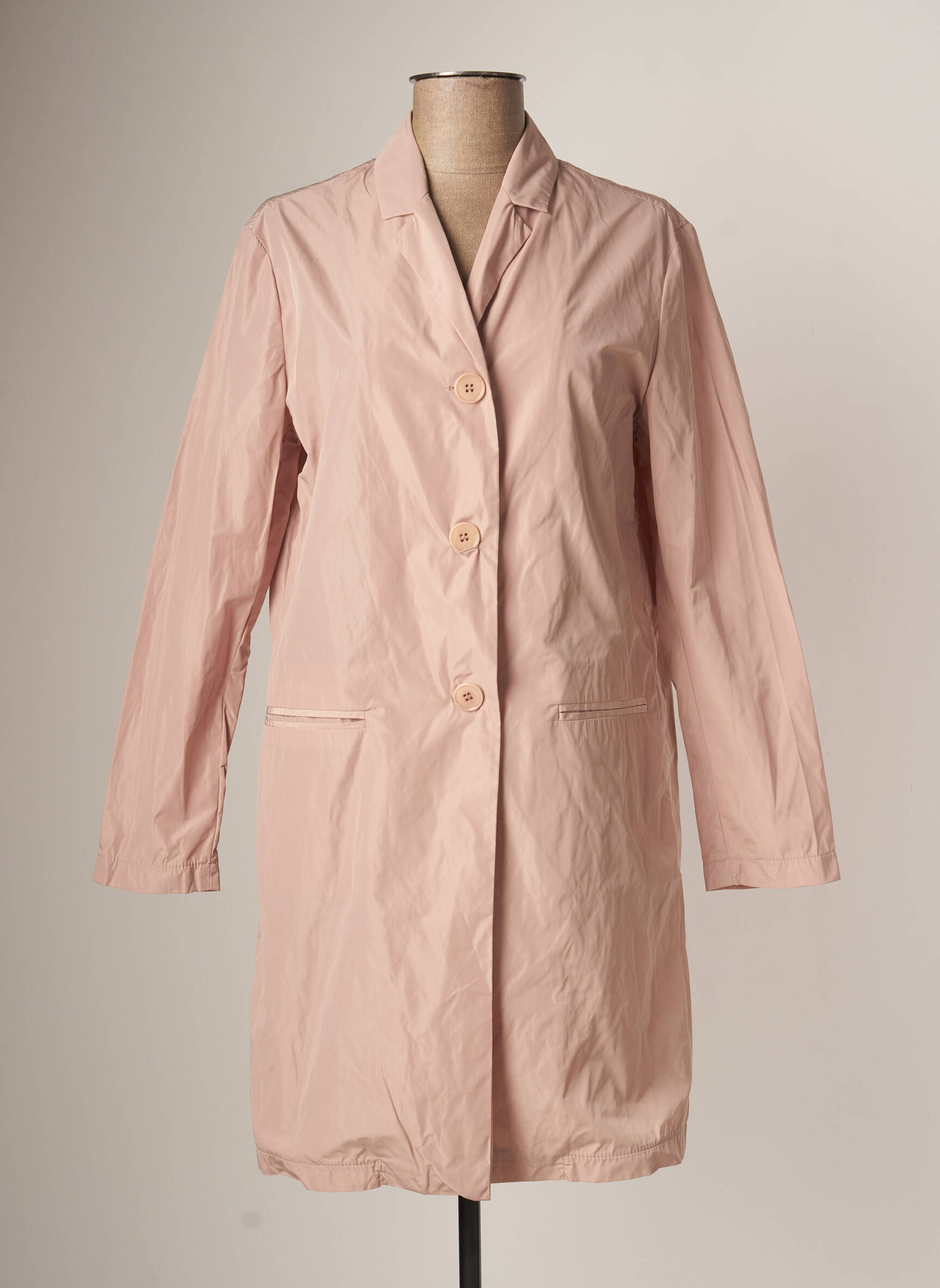 Blukey Impermeables Trenchs Femme couleur rose