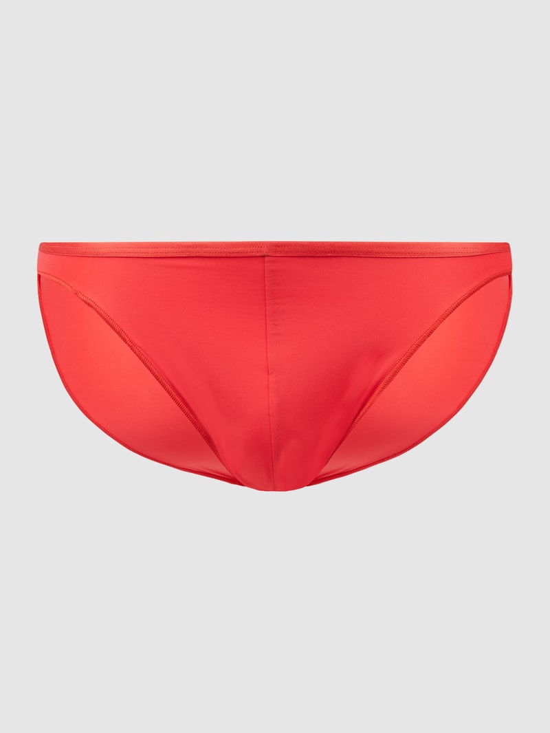 Slip in unifarbenem Design mit elastischem Bund in rot