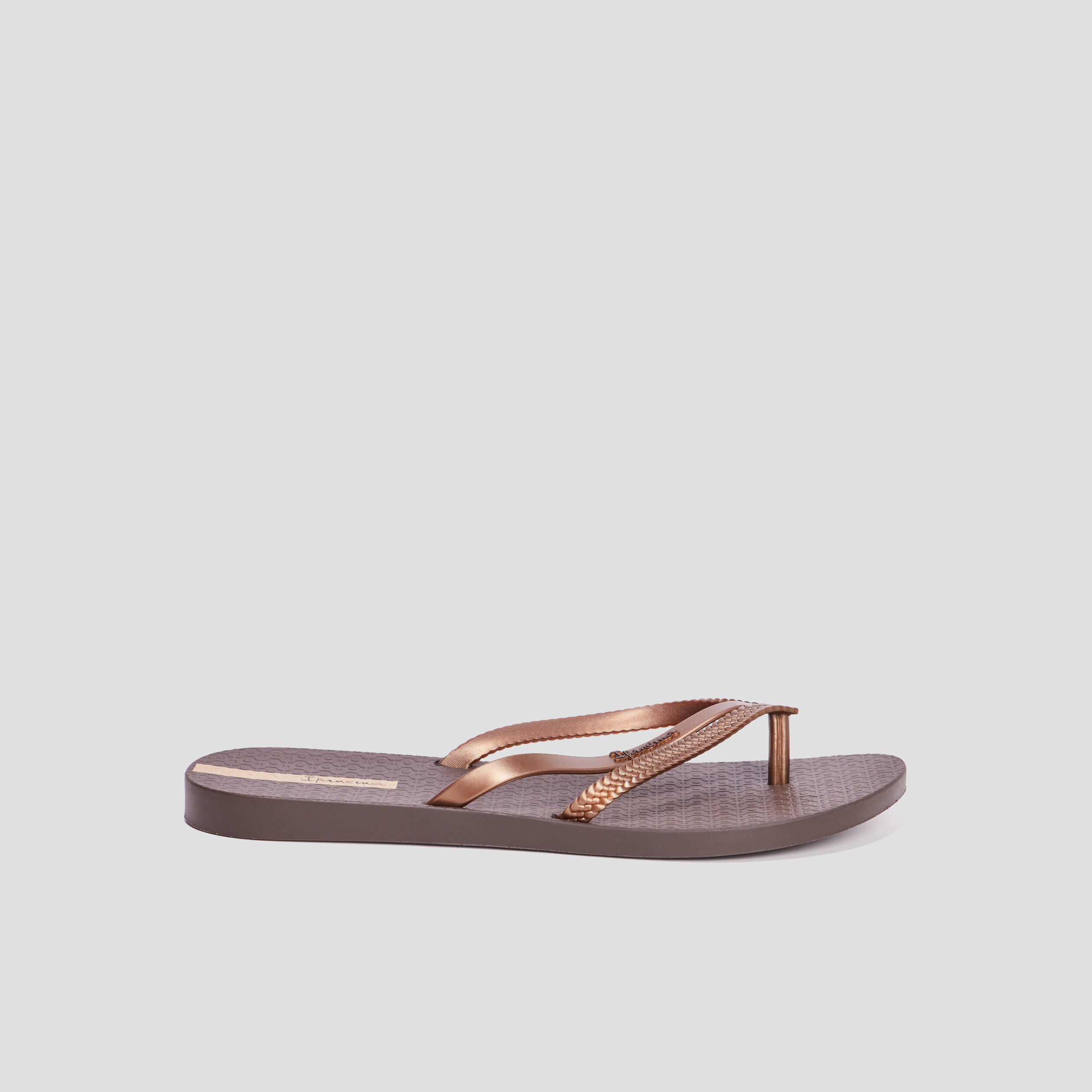 Tongs double bride Ipanema marron femme | La Halle