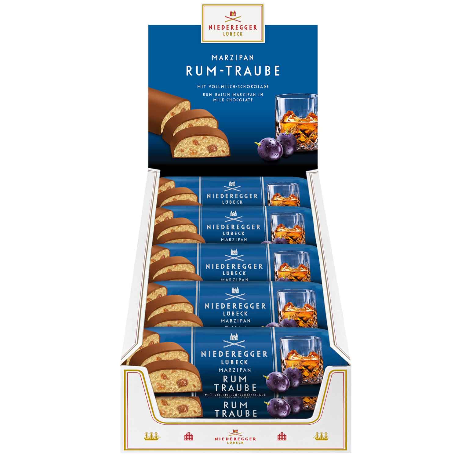 Niederegger Marzipan Brot Rum Traube 125g