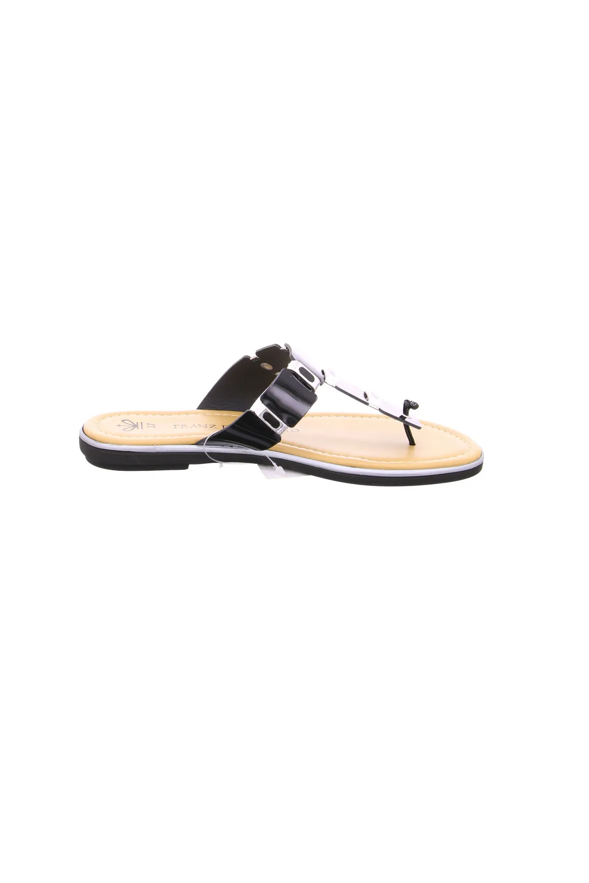 Franz Ferdinand  Sandalette - Schwarz - Flacher Absatz