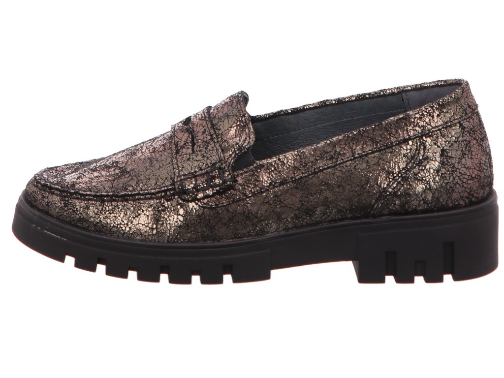 WALDLÄUFER Sportliche Slipper silber