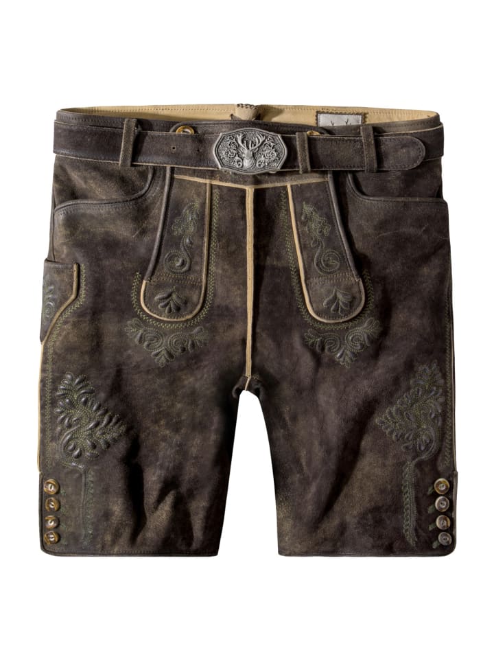 Stockerpoint Lederhose Bertl in dunkelbraun günstig kaufen