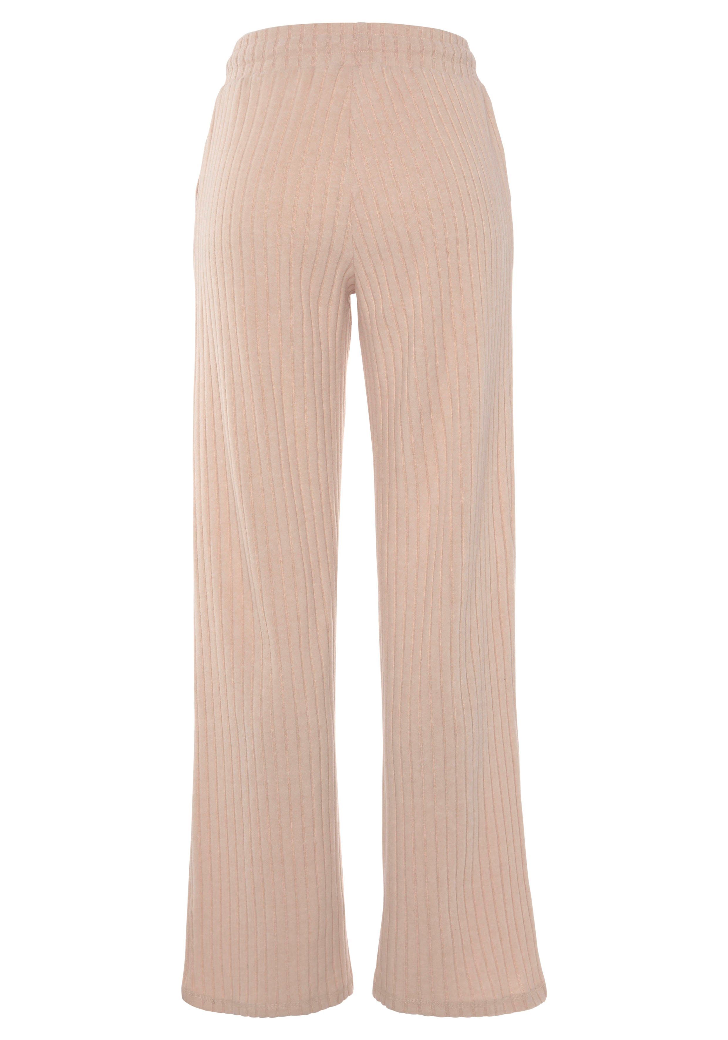 LASCANA Homewearhose -Loungehose (1-tlg) mit weitem Bein und seitlichen Taschen, Loungeanzug