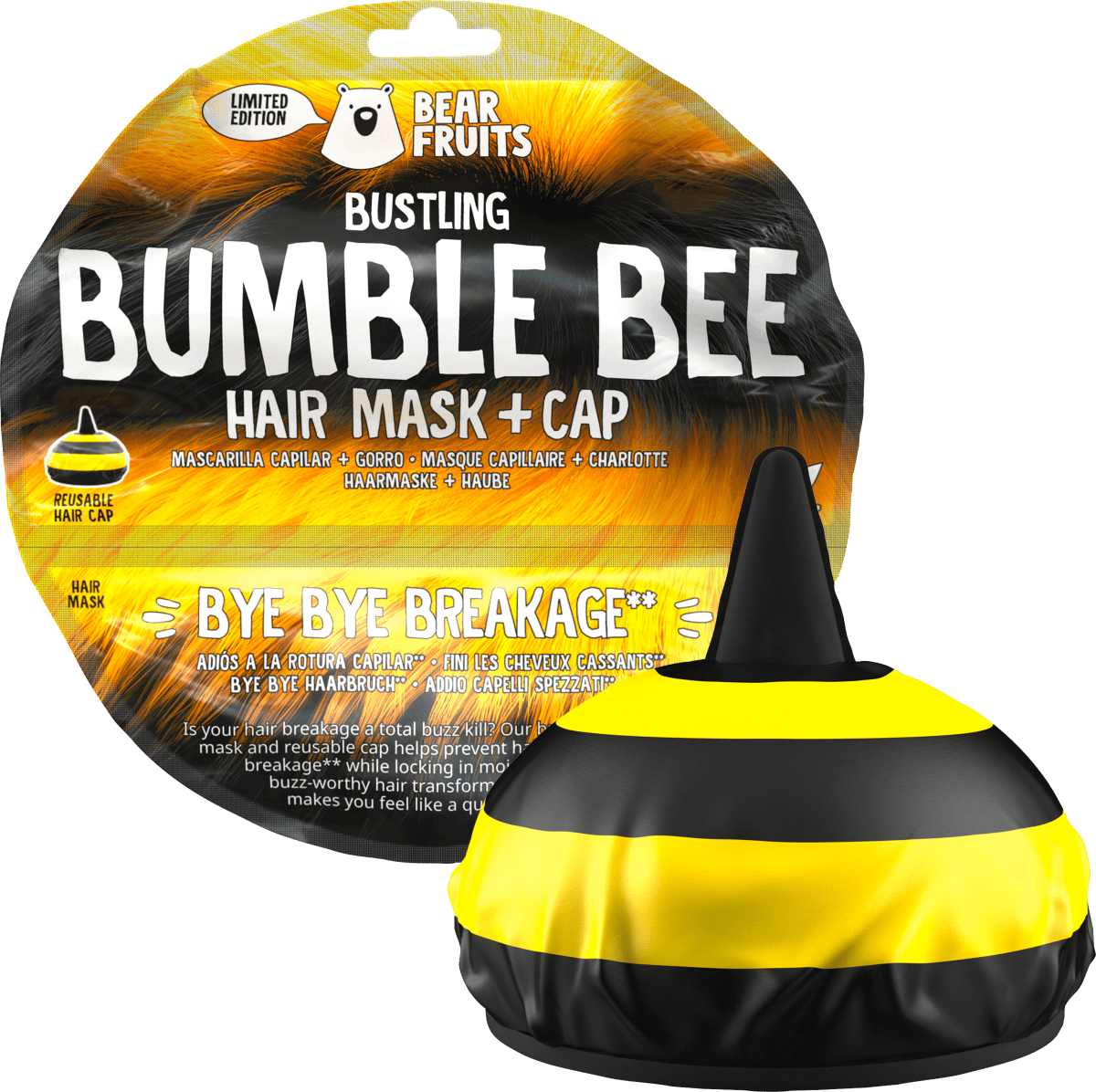 Haarmaske Bumble Bee, Hair mask + cap, 20 ml