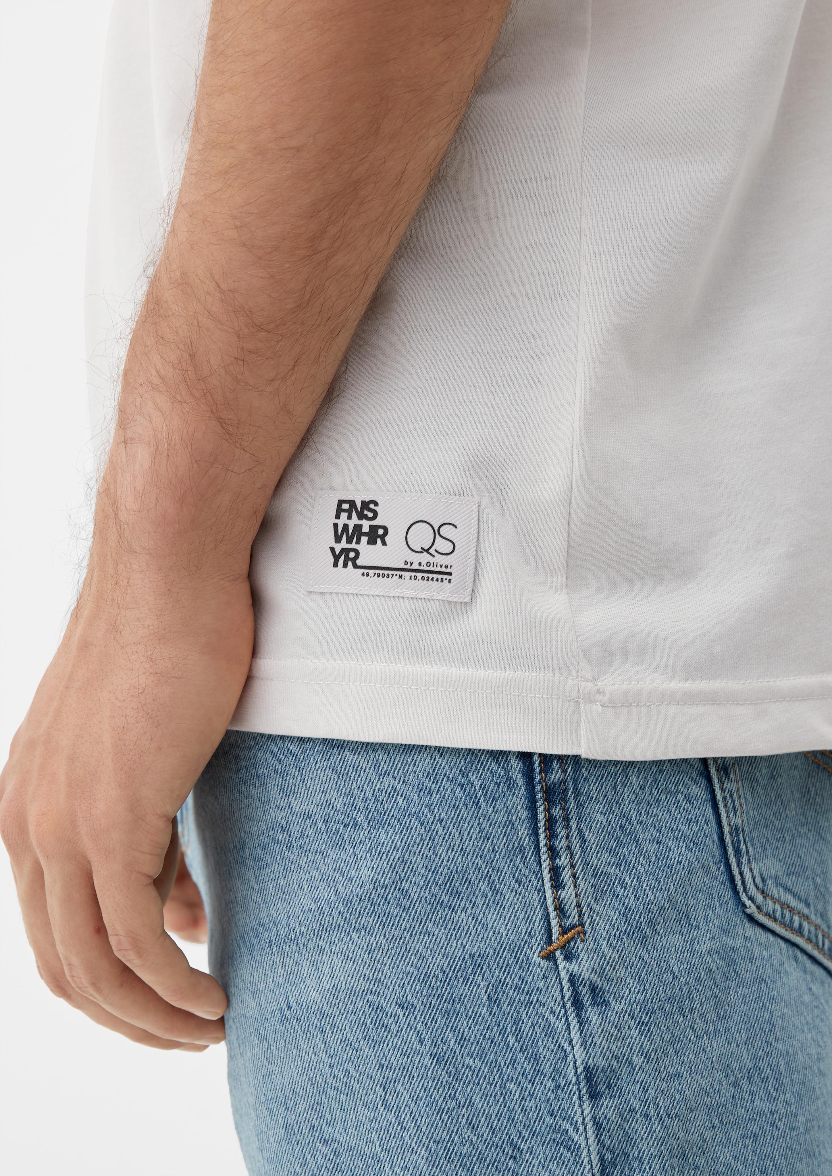 T-Shirt mit V-Ausschnitt  2127251-90W0