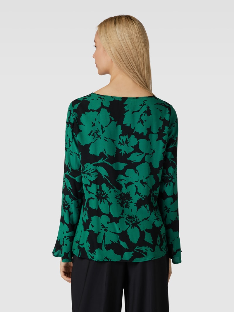 Blusenshirt aus Viskose Modell 'GALLERIA' in schwarz
