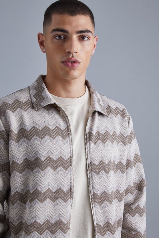 Strukturierte Harrington Jacke