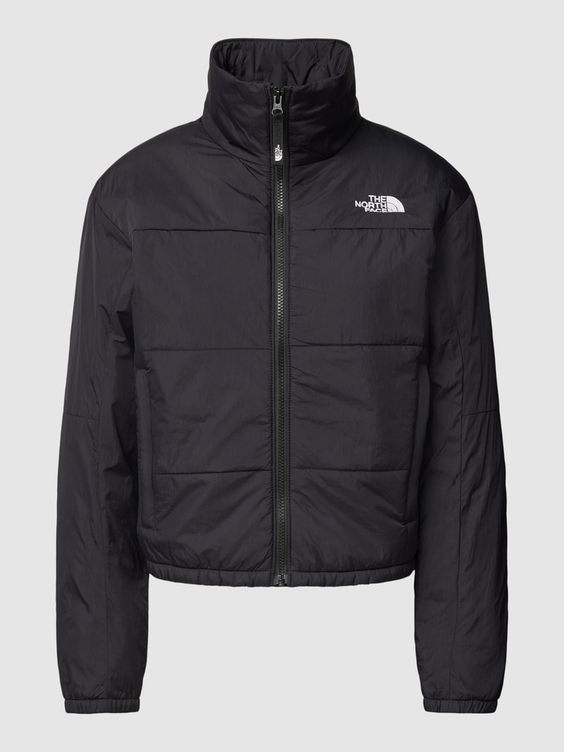 Steppjacke mit Label-Stitching Modell 'GOSEI' in schwarz
