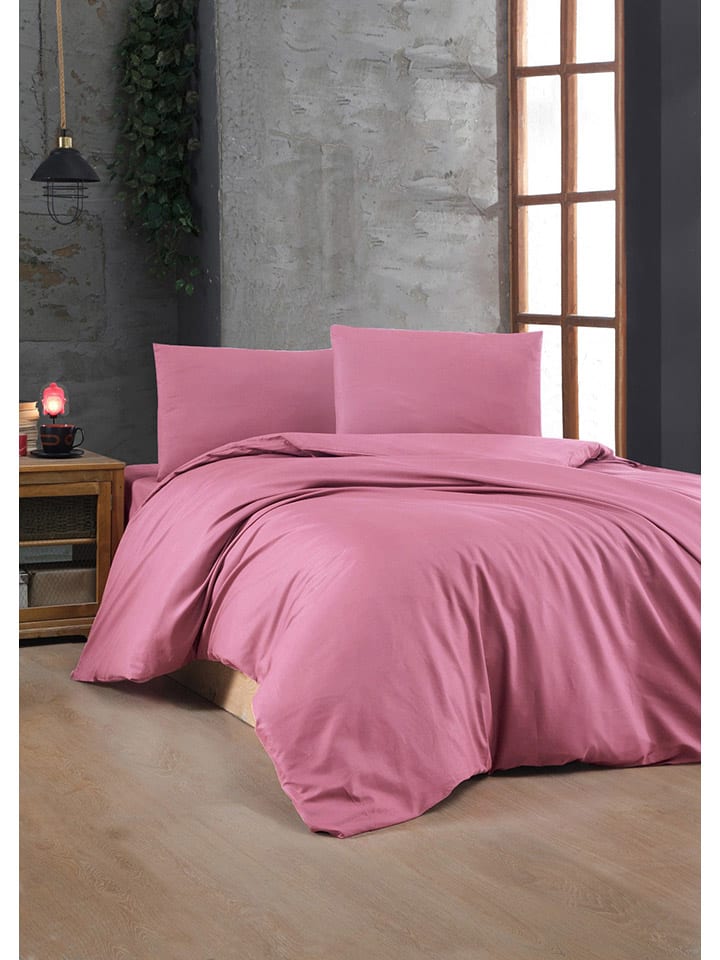 Elizabed Renforcé-Bettwäsche-Set in Rosa günstig kaufen