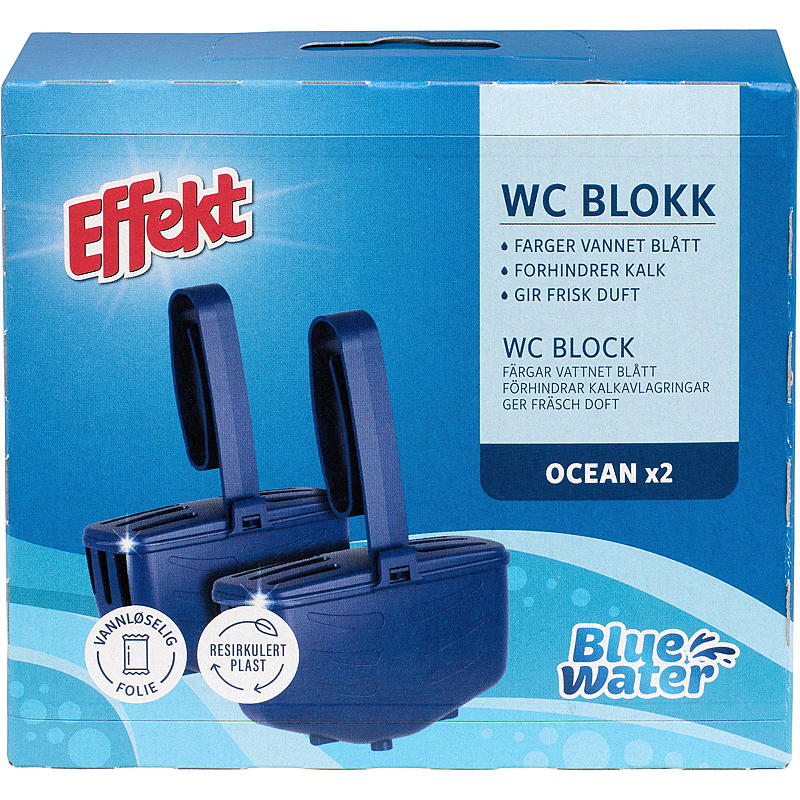 Effekt WC-blokk 2-pk, Blue Water, Ocean, Effekt