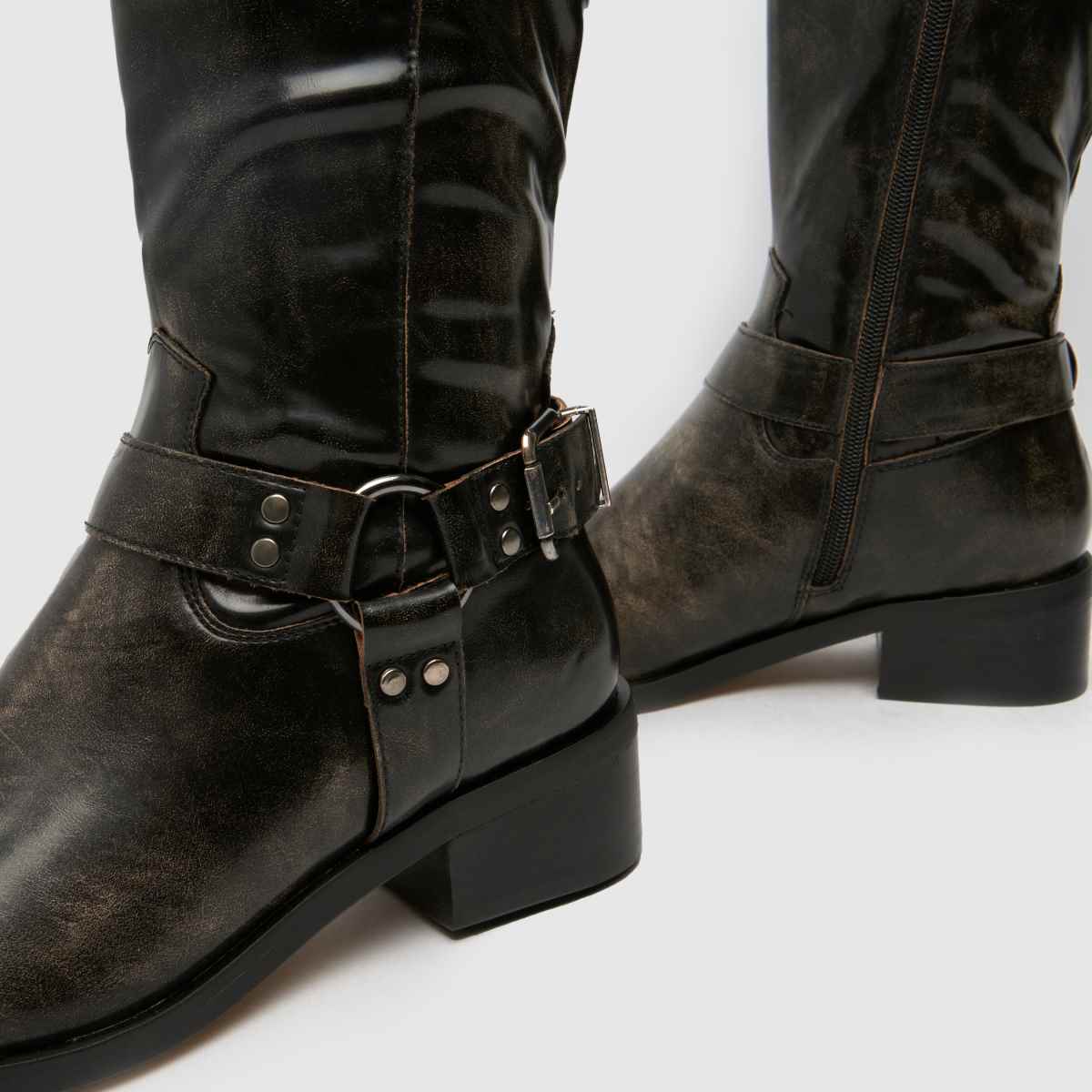Schuh – Amina Hardwear – Svarta bikerstövlar