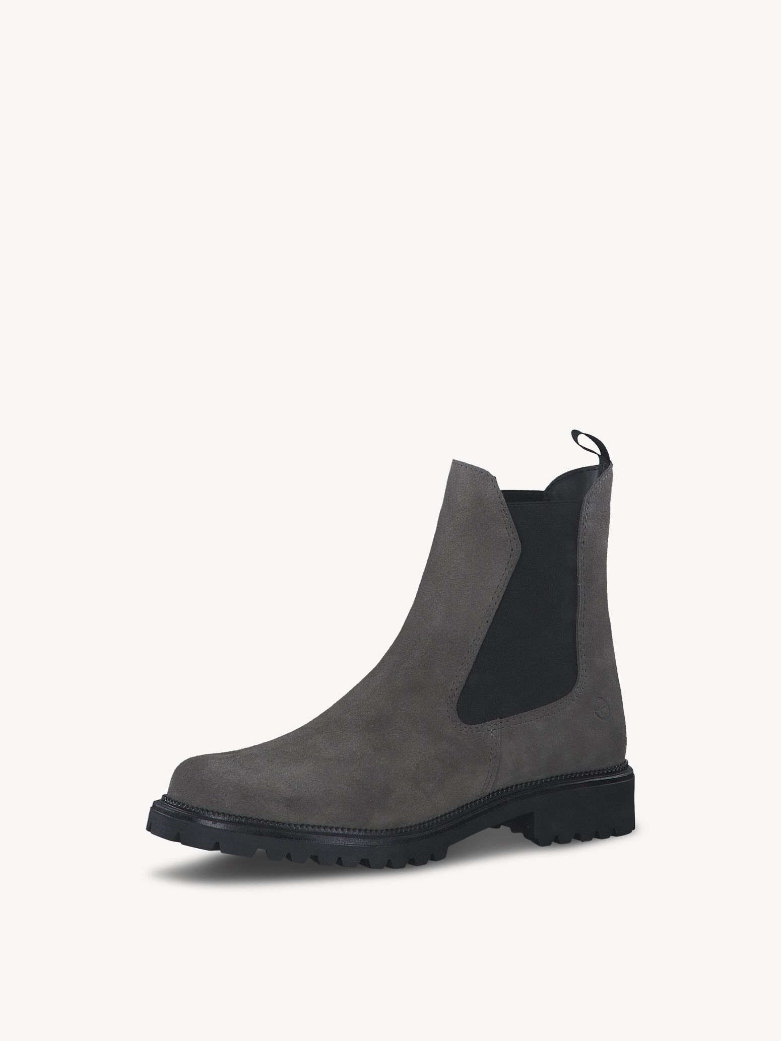 Bottine Chelsea en cuir - gris