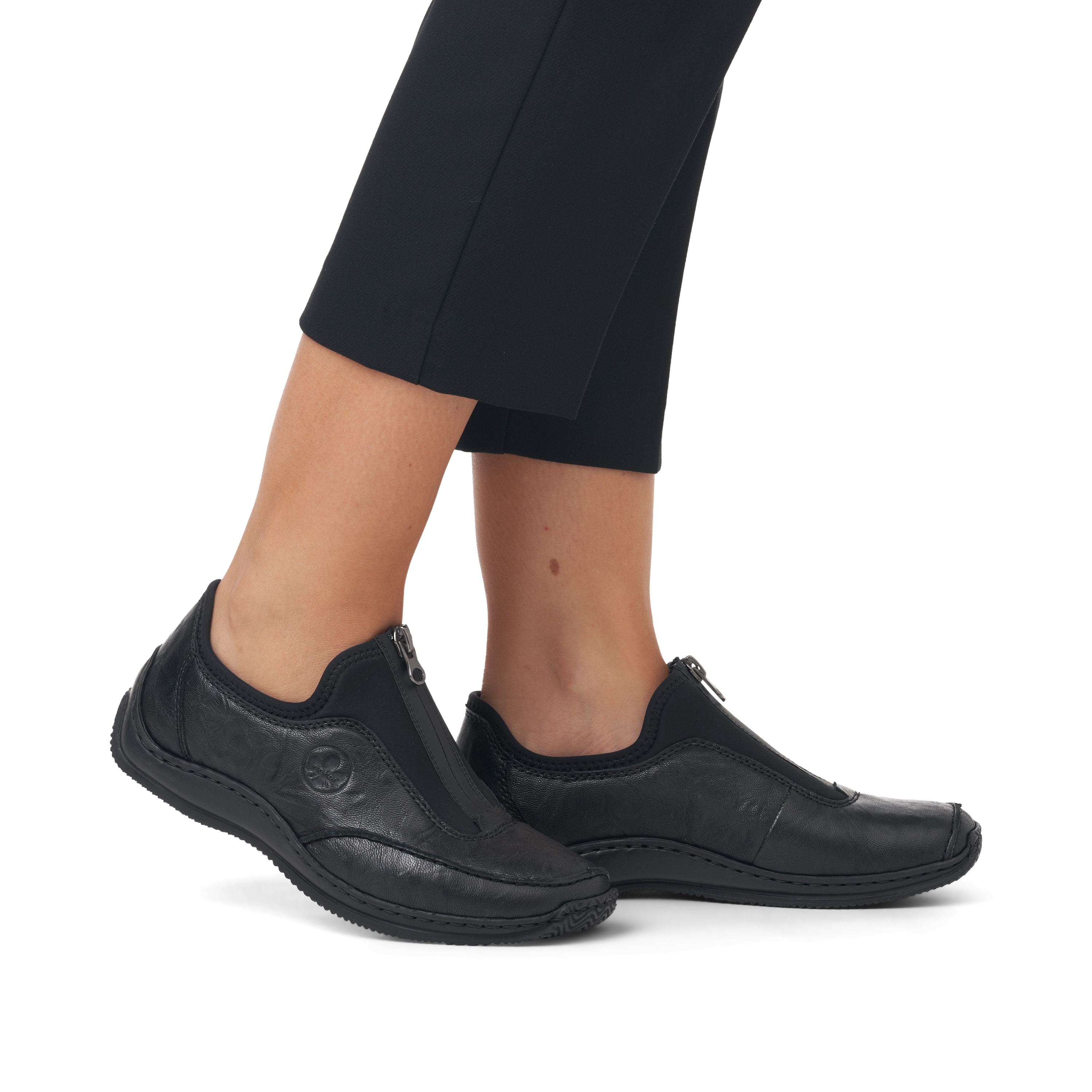 Rieker Damen Slipper mitternachtsschwarz