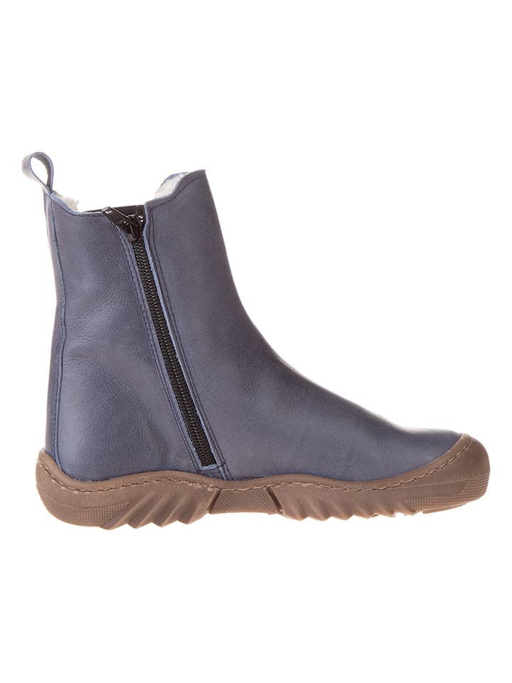 kmins Leder-Boots in Dunkelblau günstig kaufen