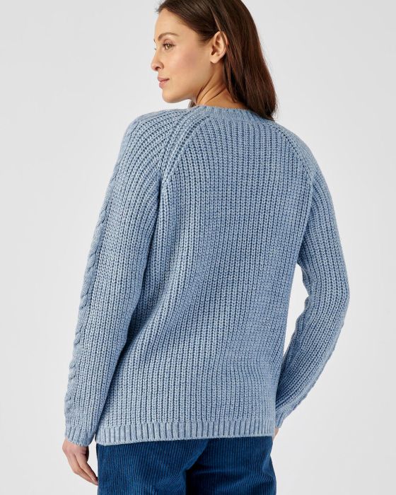 Pull en maille perlée et torsadée Thermolactyl