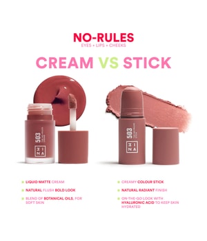 3INA The No Rules Stick Cremerouge-5 g